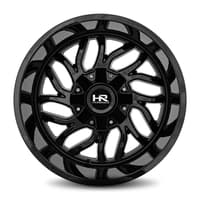 20x10 hardrock off-road h707 destroyer gloss black 8x6.5/165 -19mm