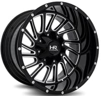 20x12 hardrock off-road h708 overdrive gloss black milled (* may require trimming) 6x135 6x5.5/139.7 -51mm
