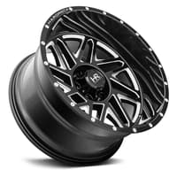 20x12 hardrock off-road h501 bones xposed gloss black milled (* may require trimming) 6x135 -44mm
