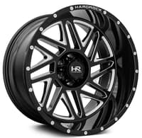 20x12 hardrock off-road h501 bones xposed gloss black milled (* may require trimming) 6x135 -44mm