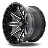 20x10 hardrock off-road h502 pain killer xposed gloss black milled 5x5/127 -19mm