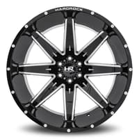 20x10 hardrock off-road h502 pain killer xposed gloss black milled 5x5/127 -19mm
