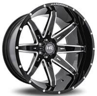 20x10 hardrock off-road h502 pain killer xposed gloss black milled 5x5/127 -19mm