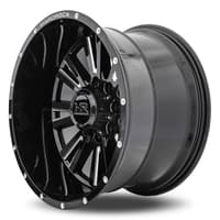 20x12 hardrock off-road h503 spine xposed gloss black milled (* may require trimming) 6x5.5/139.7 -44mm