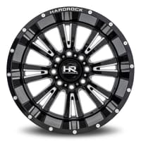 20x12 hardrock off-road h503 spine xposed gloss black milled (* may require trimming) 6x5.5/139.7 -44mm