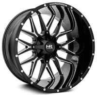 20x9 hardrock off-road h700 affliction gloss black milled 5x5.5/139.7 5x150 0mm