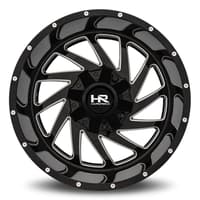 20x10 hardrock off-road h704 crusher gloss black milled 8x6.5/165 -19mm
