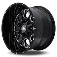 20x9 hardrock off-road h705 gunner gloss black milled 5x150 5x5.5/139.7 0mm