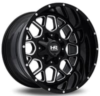 20x9 hardrock off-road h705 gunner gloss black milled 5x150 5x5.5/139.7 0mm