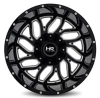 20x9 hardrock off-road h707 destroyer gloss black milled 8x6.5/165 0mm
