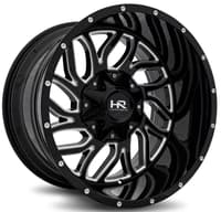20x9 hardrock off-road h707 destroyer gloss black milled 5x5/127 5x5.5/139.7 0mm