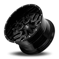 20x12 hardrock off-road h709 commander gloss black milled (* may require trimming) 5x5/127 5x5.5/139.7 -51mm