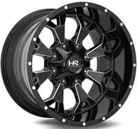 20x9 hardrock off-road h711 devastator gloss black milled 5x5/127 5x5.5/139.7 0mm