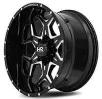 20x10 hardrock off-road h507 gloss black milled 8x6.5/165 -19mm
