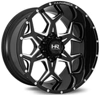 20x10 hardrock off-road h507 gloss black milled 8x6.5/165 -19mm