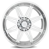 22x12 hardrock off-road h906 polished (concave forged) (* may require trimming) 8x6.5/165 -51mm
