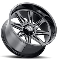 24x12 hostile forged hf07 tomahawk gloss black (forged) (6 lug) (* may require trimming) 6x5.5/139.7 -44mm