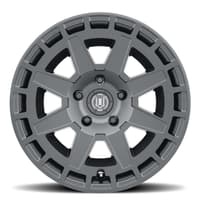 17x8.5 icon compass satin black 5x5/127 -6mm