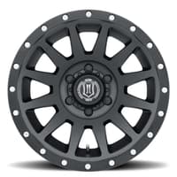 20x10 icon compression satin black (6 lug) 6x5.5/139.7 -19mm