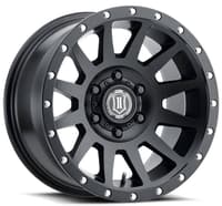 20x10 icon compression satin black (6 lug) 6x135 -19mm