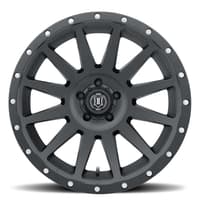17x8.5 icon compression satin black (5 lug) 5x5/127 -6mm