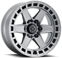17x8.5 icon raider titanium (6 lug) 6x120 0mm