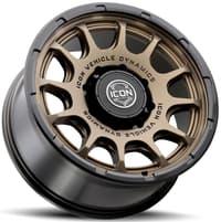 20x9 icon rancho satin bronze w/ gloss black lip 8x170 6mm