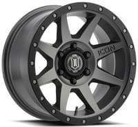 17x8.5 icon rebound titanium (6 lug) 6x5.5/139.7 0mm