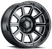 20x10 icon recoil gloss black milled 6x5.5/139.7 -24mm
