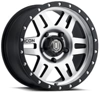 17x8.5 icon six speed satin black machined (5 lug) 5x5/127 -6mm