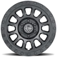 18x9 icon hulse double black 6x5.5/139.7 25mm
