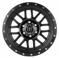 17x8.5 icon alpha satin black (6 lug) 6x5.5/139.7 0mm