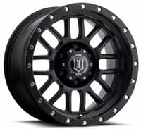 17x8.5 icon alpha satin black (6 lug) 6x5.5/139.7 0mm