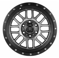 17x8.5 icon alpha satin black machined (6 lug) 6x135 6mm