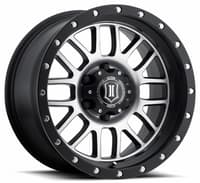 17x8.5 icon alpha satin black machined (6 lug) 6x135 6mm