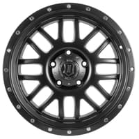 17x8.5 icon alpha satin black (6 lug) 6x5.5/139.7 0mm