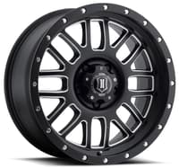 20x9 icon alpha satin black milled (8 lug) 8x170 0mm