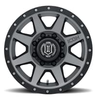 18x9 icon rebound hd titanium (8 lug) 8x6.5/165 12mm