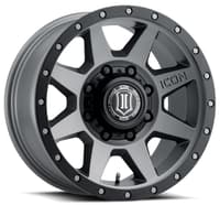 17x8.5 icon rebound hd titanium (8 lug) 8x6.5/165 13mm