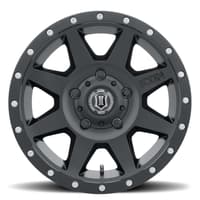 17x8.5 icon rebound satin black (5 lug) 5x5/127 -6mm