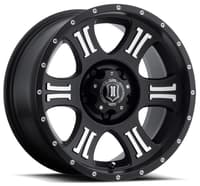 20x9 icon shield satin black machined (8 lug) 8x180 12mm