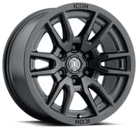 17x8.5 icon vector 6 satin black 6x5.5/139.7 25mm