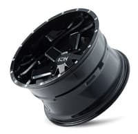 (clearance - no returns) 18x9 ion alloy 141 gloss black w/ milled spokes 8x6.5/165 18mm