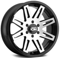17x9 ion alloy 142 satin black w/ machined face 5x5/127 -12mm