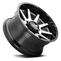 (clearance - no returns) 20x10 ion alloy 143 gloss black w/ machined face 6x135 -19mm