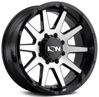 (clearance - no returns) 20x10 ion alloy 143 gloss black w/ machined face 6x135 -19mm