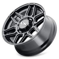 20x9 ion alloy 146 gloss black 6x135 18mm