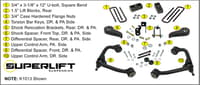 superlift 2020 chevy silverado 2500hd/3500hd - 3in lift kit w/ shock extensions k1013