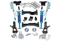 superlift 14-18 chevy silv 4wd 8in lift kit w/ alum/stamped steel cntrl arms & king coils & shocks k908kg