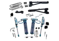 superlift 05-07 ford f-250/f-350 sd 4wd 4in lift kit w/repl radius arms & king coilovers rear shocks k975kg